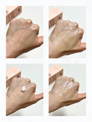 난나 살몬 스파이더 검버섯 미백 톤업 화이트닝 연어 앰플 크림 300ml 대용량 — 4.5점을 준 리뷰어가 2022년 8월 올린 사용 사진