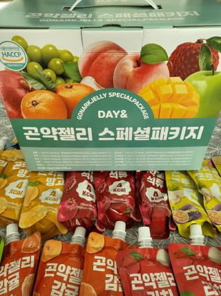 참앤들황토농원 10가지 맛, 입맛대로 스페셜하게~ 가볍게 한 포 땡! 곤약젤리 스페셜 패키지 130ml x 30포 — 5점을 준 리뷰어가 2022년 12월 올린 사용 사진