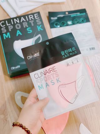 끌린에르 스포츠 귀편한 새부리형 마스크 — 5점을 준 리뷰어가 2022년 2월 올린 사용 사진