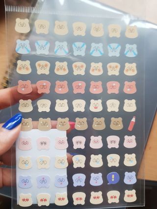 리훈 곰부 체크리스트+ 곰부 리무버블스티커 1장 — 5점을 준 리뷰어가 2021년 5월 올린 사용 사진