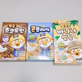 씨알푸드 뽀로로 시리얼 3종 — 5점을 준 리뷰어가 2022년 2월 올린 사용 사진