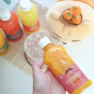 탐라원 제주의 맛, 몬딱주스 4종세트 - 한라봉몬딱주스, 천혜향몬딱주스, 청귤에이드, 당근몬딱주스 — 5점을 준 리뷰어가 2021년 9월 올린 사용 사진