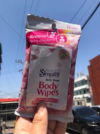[심플리티] 한 장으로 향기롭게, 산뜻하게 바디시트 2종 + 랜덤향1개 총 3팩구성 — 4.5점을 준 리뷰어가 2021년 5월 올린 사용 사진