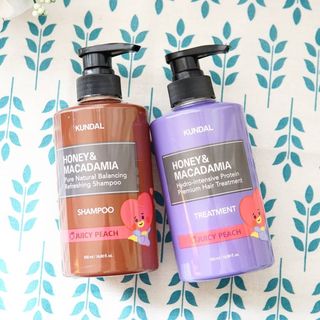 쿤달 [KUNDAL 공식] 프리미엄 헤어 케어 스페셜 세트 샴푸 500ml &amp; 트리트먼트 500ml — 5점을 준 리뷰어가 2021년 3월 올린 사용 사진