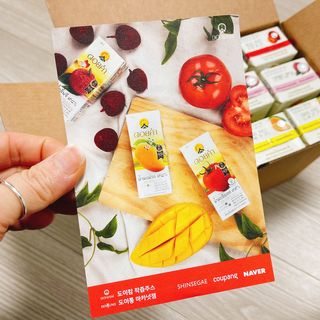 도이캄 착즙 완숙 토마토 200ml 12팩 무설탕 태국왕실 기내식주스 — 4.5점을 준 리뷰어가 2021년 2월 올린 사용 사진