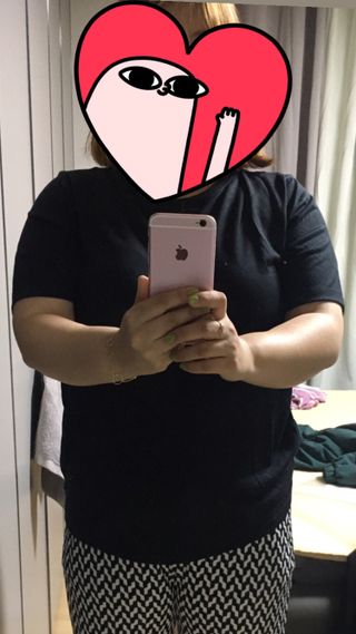 아르보노브라 아르보노 10color 데일리 반팔 노브라티 — 2.5점을 준 리뷰어가 2022년 5월 올린 사용 사진
