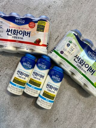 LIVE 매일바이오 썬화이버 드링킹 요거트 — 5점을 준 리뷰어가 2022년 8월 올린 사용 사진