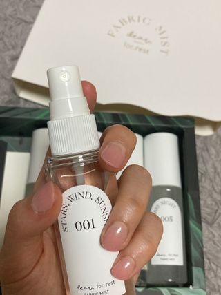 디어포레스트 [5개세트] 숲속의 하루 패브릭미스트 (섬유향수/ 룸스프레이) 50ml 5개 — 5점을 준 리뷰어가 2022년 9월 올린 사용 사진
