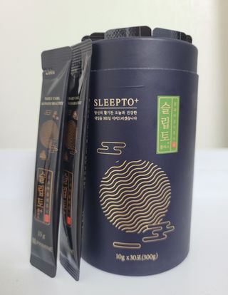 프리마인 자체 기업부설 연구소에서 찾아낸 건강한 수면의 비밀.  슬립토 플러스 30포 — 5점을 준 리뷰어가 2023년 5월 올린 사용 사진
