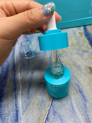 아로메르 리바이탈라이징 블루밍 앰플 10ml x 4ea — 5점을 준 리뷰어가 2021년 8월 올린 사용 사진