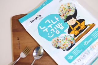 해풀잎 누구나 김밥*1ea [(혼합야채 35g *1ea,  김밥김 (5g, 5ea),  양념간장 (6g, 5ea), 참기름(5g, 2ea)] — 5점을 준 리뷰어가 2022년 10월 올린 사용 사진