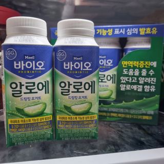 LIVE 매일바이오 알로에 드링킹 요거트 — 5점을 준 리뷰어가 2022년 4월 올린 사용 사진