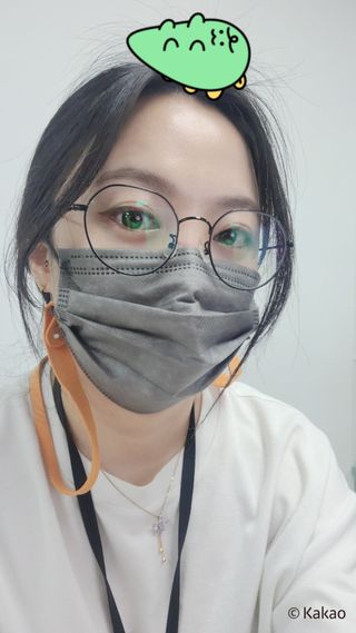 에어에이드 컬러 덴탈 마스크 — 5점을 준 리뷰어가 2021년 8월 올린 사용 사진