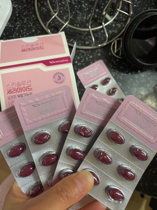 광동생활건강 [다시 쌓는 피부장벽] 광동 스킨솔루션 세라마이드 60캡슐 — 5점을 준 리뷰어가 2023년 6월 올린 사용 사진