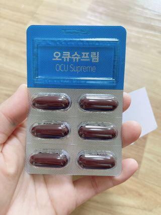 뉴트리션팩토리 비타프렙 오큐슈프림 루테인 오메가3 1050mg — 5점을 준 리뷰어가 2021년 7월 올린 사용 사진