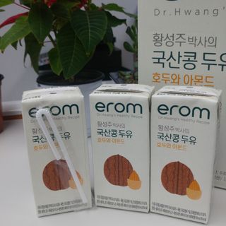 이롬 erom 황성주박사의 국산콩 두유 호두와 아몬드 — 5점을 준 리뷰어가 2020년 12월 올린 사용 사진