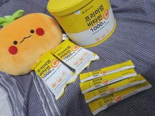 서울약사신협 프리미엄비타민C1000_2.5G x 100포 — 5점을 준 리뷰어가 2020년 12월 올린 사용 사진