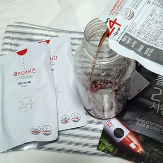 클린24시간 1BOX(5포) + 전용보틀(500ml) — 5점을 준 리뷰어가 2023년 1월 올린 사용 사진