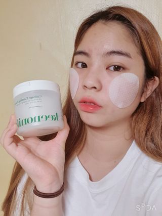 키노닉스 양배추 카밍 진정 토너패드 — 5점을 준 리뷰어가 2021년 8월 올린 사용 사진