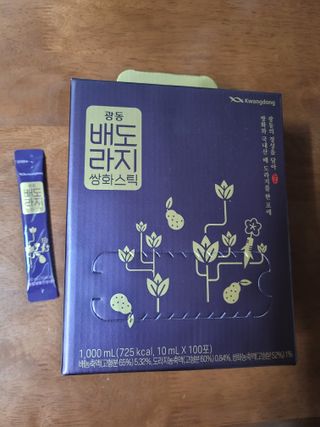 광동생활건강 나우 [광동] 배도라지 쌍화스틱 10mL x 100포 — 5점을 준 리뷰어가 2023년 11월 올린 사용 사진