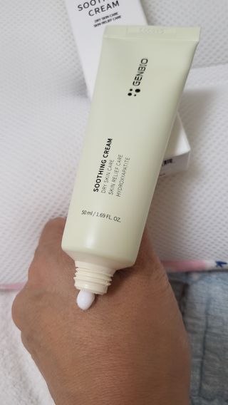 젠바이오 코스메틱스 젠바이오수딩크림]   가려운 피부 & 아토피 원픽 크림 — 5점을 준 리뷰어가 2022년 9월 올린 사용 사진