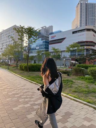 크노텐 후디집업자켓(다이어트땀복) — 5점을 준 리뷰어가 2022년 5월 올린 사용 사진
