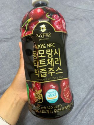 자연에온 몽모랑시 타트체리 3종 세트 구성 - 저분자콜라겐젤리, NFC 착즙주스 — 5점을 준 리뷰어가 2021년 7월 올린 사용 사진