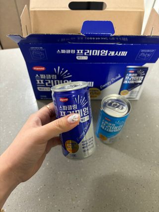 한미사이언스 [한미] 스파클링 프리미엄 레시피 (카페인, 제로카페인 2종)각5개총10개제공 — 5점을 준 리뷰어가 2025년 1월 올린 사용 사진
