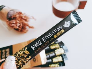 보의당 왕혜문 퓨어보이차 100 — 5점을 준 리뷰어가 2021년 8월 올린 사용 사진
