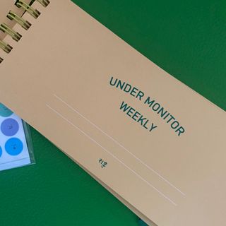리훈 언더모니터 위클리 플래너 + 다정한 스티커 8mm 원형 칼라 얼굴 표정 1장 — 5점을 준 리뷰어가 2022년 3월 올린 사용 사진