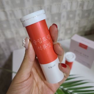 [슬림드랍 석류맛] 건기식 다이어트 보조제 겸 비타민 — 4점을 준 리뷰어가 2022년 2월 올린 사용 사진