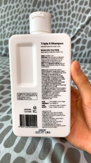 트리플에스 탈모 샴푸 275ml + 실크 트리트먼트 275ml — 5점을 준 리뷰어가 2021년 3월 올린 사용 사진