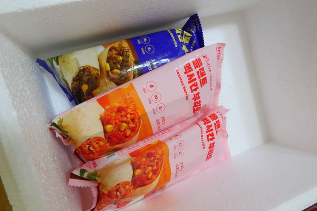 2분완성, 맛있는 식물성 부리또 2종 (멕시칸, 코리안) 리뷰 사진
