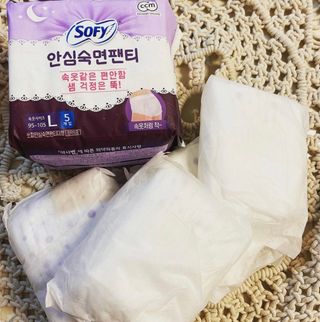LG유니참 쏘피SOFY [SOFY] 안심숙면팬티 리뉴얼 — 5점을 준 리뷰어가 2021년 3월 올린 사용 사진