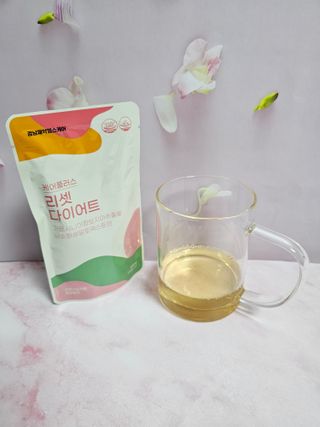 [경남제약헬스케어] 케어플러스 리셋 다이어트 청포도맛 100ml X 5포 (5일분) — 5점을 준 리뷰어가 2023년 3월 올린 사용 사진