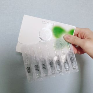 유니베르소 산소앰플 7일 집중케어 앰플 — 3.5점을 준 리뷰어가 2021년 5월 올린 사용 사진