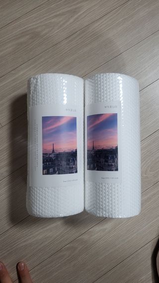 부직포나라 중금속유해물질ZERO 뜯어쓰는 주방 일회용수세미 60매 2매 — 5점을 준 리뷰어가 2022년 10월 올린 사용 사진