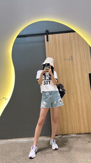 더그린랩 WOMEN SPORTY 22 CROP SHORT SLEEVE — 5점을 준 리뷰어가 2023년 6월 올린 사용 사진