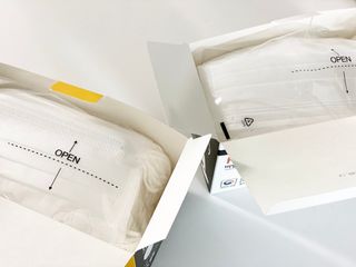 JHWORLD 스누피 마스크 정품 스누피 KF-AD 국내 비말차단 아동용 성인용 일회용 덴탈마스크 50매 — 4.5점을 준 리뷰어가 2021년 6월 올린 사용 사진