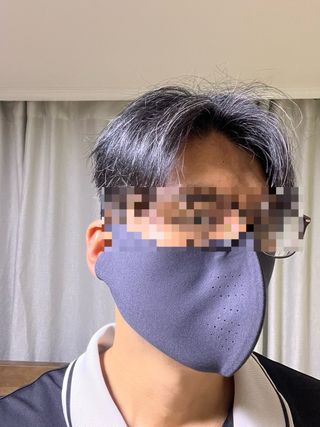 [AVAVE] 어베이브 페이스히트 스포츠 골프 방한 페이스 마스크 — 4.5점을 준 리뷰어가 2024년 1월 올린 사용 사진