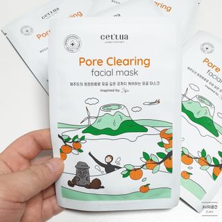세뚜아(Cettua) [세뚜아] 포어 클리어링 마스크 Cettua Pore Clearing facial mask 5매 — 5점을 준 리뷰어가 2024년 3월 올린 사용 사진