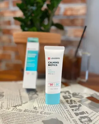 리더스코스메틱 리더스 카밍 바이오틱스 선 에센스 SPF 50+ PA++++ — 5점을 준 리뷰어가 2022년 6월 올린 사용 사진