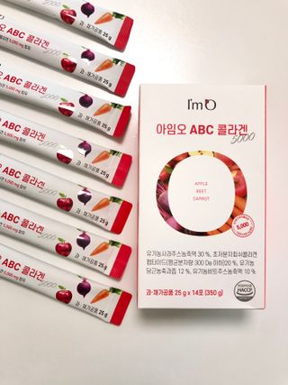 아임오 ABC 콜라겐 젤리 14포 — 4점을 준 리뷰어가 2021년 7월 올린 사용 사진