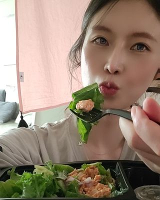 참살이도시락 작심삼일 샐러드도시락 3개 맛보기 새벽배송 또는 택배배송 — 5점을 준 리뷰어가 2021년 7월 올린 사용 사진