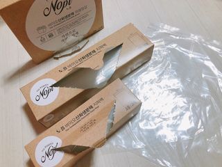 노플(NOPL) 노플 친환경 바이오 산화 생분해  항균 일회용 위생 비닐장갑 100매 + 지퍼백 소형, 대형 — 5점을 준 리뷰어가 2021년 9월 올린 사용 사진