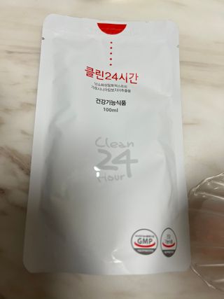 클린24시간 1BOX(5포) + 전용보틀(500ml) — 5점을 준 리뷰어가 2023년 1월 올린 사용 사진