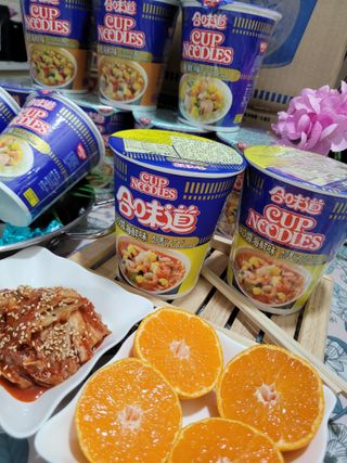 NISSIN 닛신 컵누들  4종 - 씨푸드오리지날, 씨푸드 스파이시, 씨푸드 커리, 씨푸드 XO소스 — 5점을 준 리뷰어가 2021년 11월 올린 사용 사진