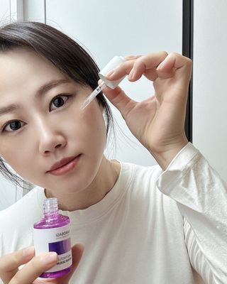 바노바기 코스메틱 바노바기 밀크 씨슬 리페어 세럼 30ml & 크림 50ml — 5점을 준 리뷰어가 2024년 5월 올린 사용 사진