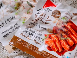 굽네몰 [굽네] 소스가 맛있는 닭가슴살 슬라이스 4종 — 5점을 준 리뷰어가 2021년 5월 올린 사용 사진