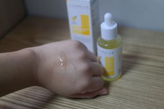 랑벨 비타 에너지 잡티 앰플 50ml 고농축 비타민, 저자극, 수분 촉촉, 미백 앰플 — 5점을 준 리뷰어가 2022년 3월 올린 사용 사진